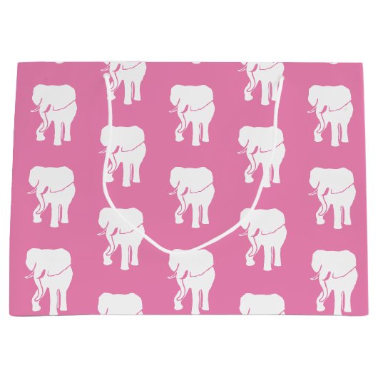 Niedlich White Elephant Geschenk Austausch Weihnac Große Geschenktüte (Vorderseite)