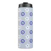 Niedlich White Feminine Blue Daisy Griechisches Au Thermosbecher (Vorderseite)