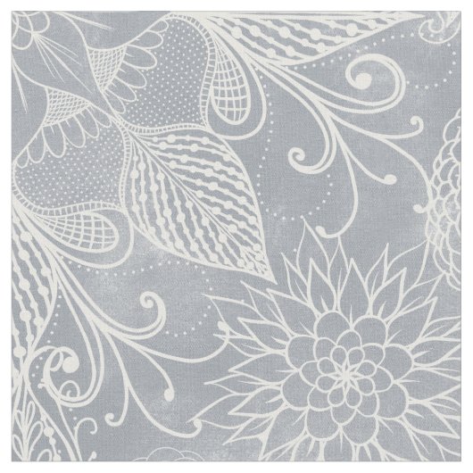 Niedlich White & Gray Dreamcatcher Feathers Mandal Stoff (Nahaufnahme)