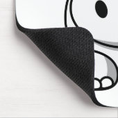 Niedlich White Hippo Mousepad (Ecke)