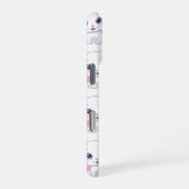 Niedlich White Kitten Illustration iPhone Hülle (Rechte Seite)