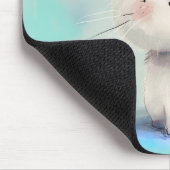 Niedlich White Kitten Mousepad (Ecke)