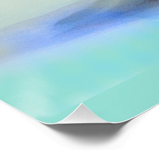 Niedlich White Kitten Poster (Ecke)