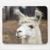 Niedlich-White Llama Mouse Pad Mousepad (Vorne)