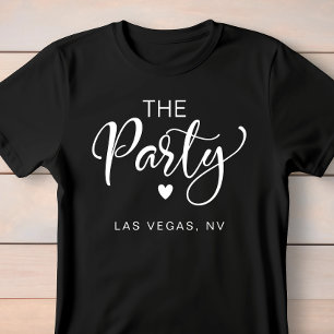 Niedlich White Script Las Vegas Junggeselinnen-Abs T-Shirt