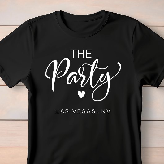 Niedlich White Script Las Vegas Junggeselinnen-Abs T-Shirt