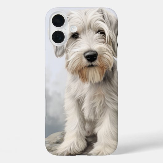 NIEDLICH WHITE SEALYHAM TERRIER PUPPY DOG Case-Mate iPhone HÜLLE (Rückseite)