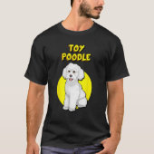 Niedlich White Toy Poodle T-Shirt (Vorderseite)