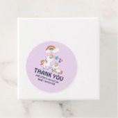 Niedlich White Unicorns Magical Mama & Baby Danke Geschenkanhänger (Beispiel)