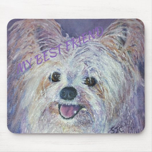 NIEDLICH WHITE YORKIE MIX MOUSEPAD (Vorne)