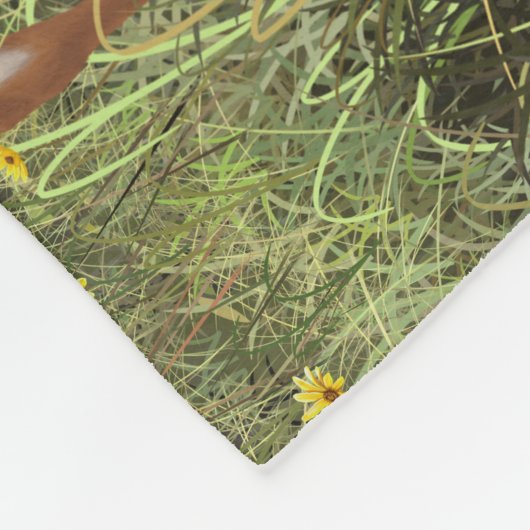 Niedlich Whitetail Deer Twin Fawns Fleecedecke (Ecke)