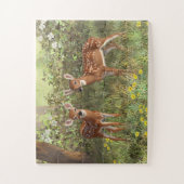 Niedlich Whitetail Deer Twin Fawns Puzzle (Vertikal)