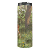 Niedlich Whitetail Deer Twin Fawns Thermosbecher (Rückseite)