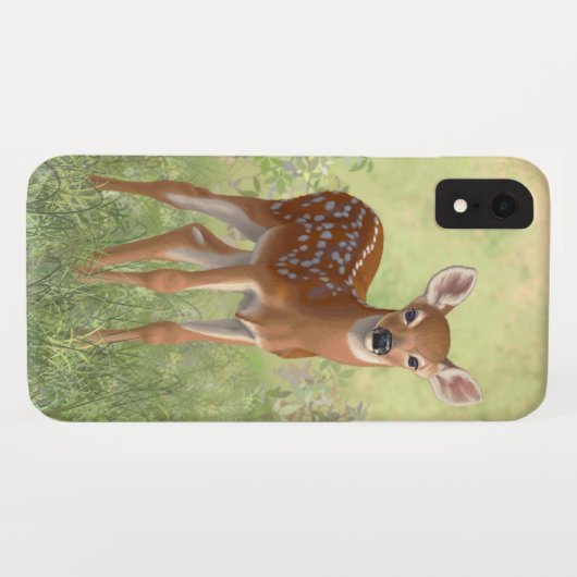 Niedlich Whitetail Fawn Case-Mate iPhone Hülle (Rückseite (Horizontal))