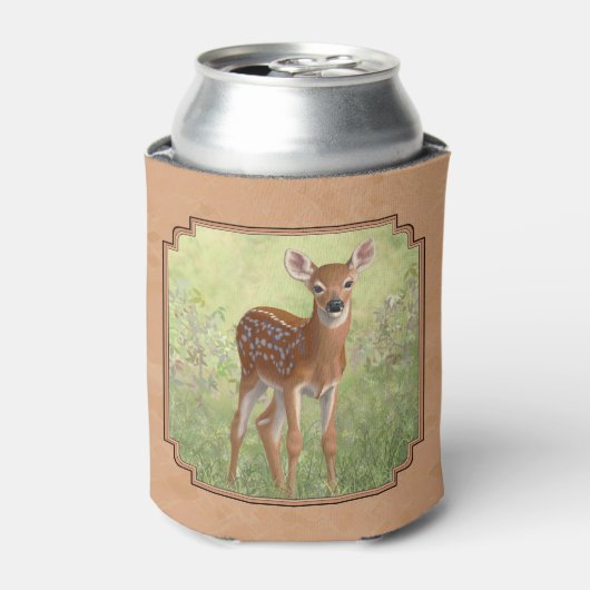 Niedlich Whitetail Fawn Dosenkühler (Kanne Vorderseite)