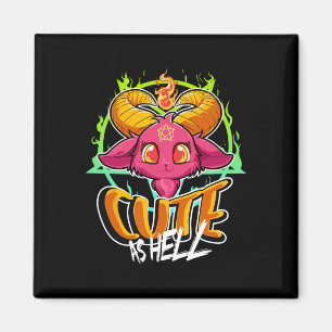 Niedlich wie Hell Halloween Kawaii Phomet Funny Sa Magnet