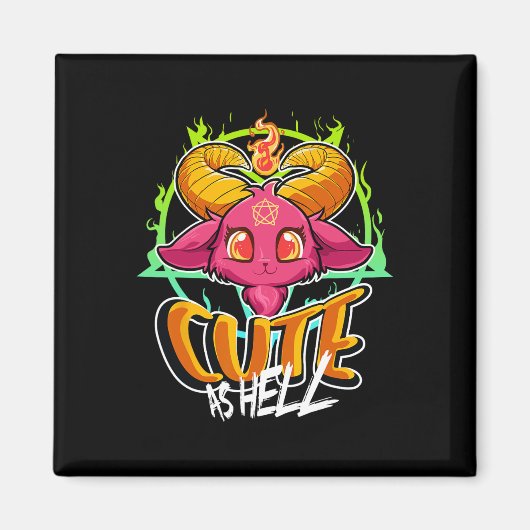 Niedlich wie Hell Halloween Kawaii Phomet Funny Sa Magnet (Vorne)