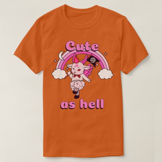 Niedlich wie Hell Kawaii Baphomet Pastel Goth Emo T-Shirt (Design vorne)
