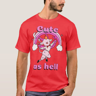Niedlich wie Hell Kawaii Baphomet Pastel Goth Emo  T-Shirt