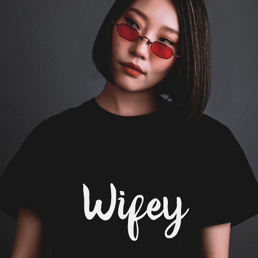 Niedlich Wifey Just Married Honeymoon T-Shirt