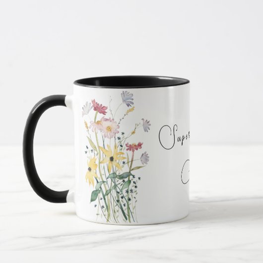 Niedlich Wild Blume Super Mama Club Tasse (Links)
