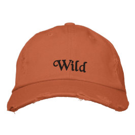 Niedlich Wild Burnt Orange Vintag Quote Black Bestickte Baseballkappe