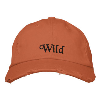 Niedlich Wild Burnt Orange Vintag Quote Black Bestickte Baseballkappe