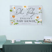 Niedlich Wild Daisy Blue Baby Dusche Banner (Messeveranstaltung)