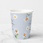 Niedlich Wild Daisy Oh Baby Boy Baby Shower Pappbecher (Links)