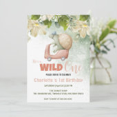 Niedlich Wild Ein Schildkrötenfahrrad 1. Geburtsta Einladung (Stehend Vorderseite)