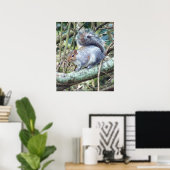 Niedlich Wild Gray Squirrel (UK) Poster (Heimbüro)