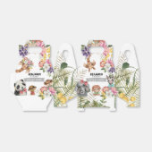 Niedlich Wild One Jungle Boy Birthday Favor Box Geschenkschachtel (Ungefaltet)