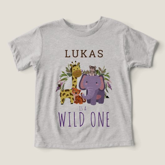 Niedlich Wild One Jungle Safari 1. Geburtstag Part (Design Vorderseite)