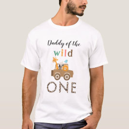 Niedlich Wild One Jungle Safari Tiere Daddy T-Shirt