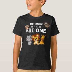 Niedlich Wild One Jungle Safari Tierpark Cousin T-Shirt