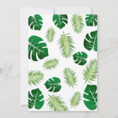 Niedlich Wild One Jungle Safari Virtueller Erstgeb Einladung (Rückseite)