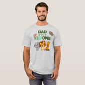 Niedlich Wild One Jungle Safari Zoo Tier-Vater T - T-Shirt (Vorne ganz)