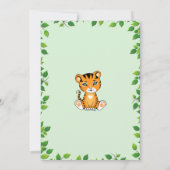 Niedlich Wild One Tiger Einladung zum 1. Geburtsta (Rückseite)