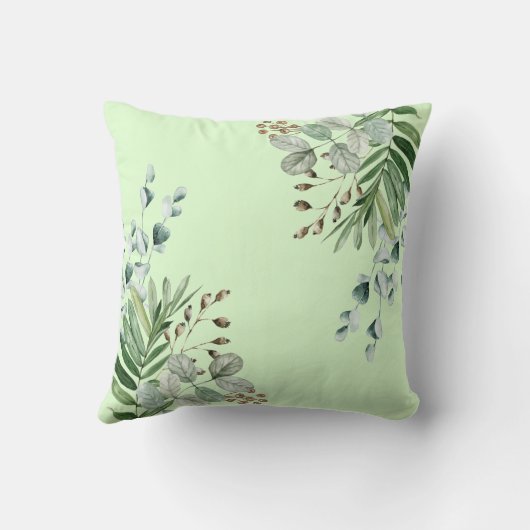 Niedlich Wild Safari Jungle Tiere Rustikale Vegeta Kissen (Rückseite)