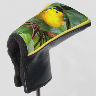 Niedlich Wilson's Warbler Songbird im Kirschbaum Golf Headcover