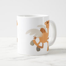 Niedlich Winged Cartoon Camel Jumbo Tasse