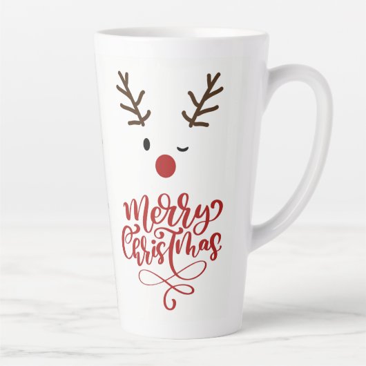Niedlich Winking Rudolf Rudolf Weihnachtskaffee Milchtasse (Rechts)