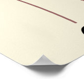 Niedlich Winking Siamese Cat Cartoon Poster (Ecke)