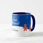 Niedlich Winter Gingerbrett Weihnachten Tasse (VorderseiteRechts)