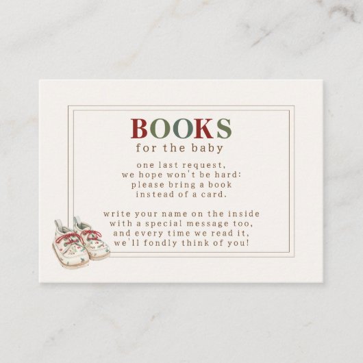 Niedlich Winter Holiday Babydusche Buchungsanfrage Begleitkarte (Vorderseite)