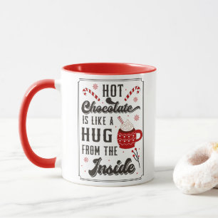 Niedlich Winter Hot Chocolate Frohe Weihnachtsfeie Tasse