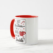 Niedlich Winter Hot Chocolate Frohe Weihnachtsfeie Tasse (Vorderseite Links)