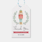 Niedlich Winter Nutcracker Weihnachtsferien-Gefall Geschenkanhänger (Vorderseite)