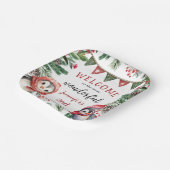 Niedlich Winter Pinguin Weihnachten 2. Geburtstag Pappteller (Gewinkelt)