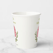 Niedlich Winter Red Green Ugly Sweater Baby Dusche Pappbecher (Links)